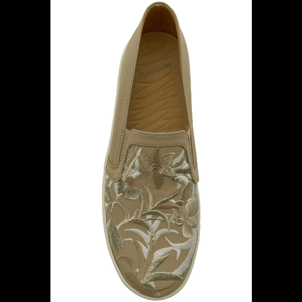 Baretraps Bonaire Embroidered Slip-On Sneaker Sand Multi - Wide